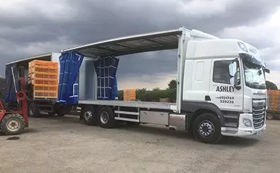 company van loading for delivery